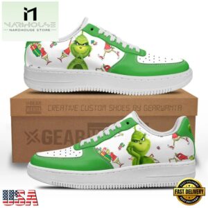 Grinch Air Force 1 Shoes Gift For Men Women