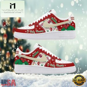 Indiana Hoosiers O Holy Hoosiers Christmas Edition Air Force 1 Shoes
