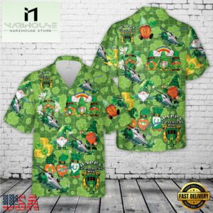 Irish Coast Guard St Patrick's Day Hawaiian Shirt