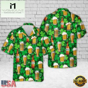 Irish St Patrick's Day Beer Hawaiian Shirts