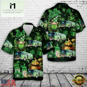 Irishtown Fire Company, New Oxford, Pennsylvania Patrick's Day Hawaiian Shirt