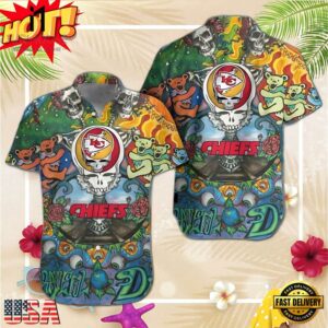 Kansas City Chiefs Grateful Dead NFL Unisex Hawaiian Shirt