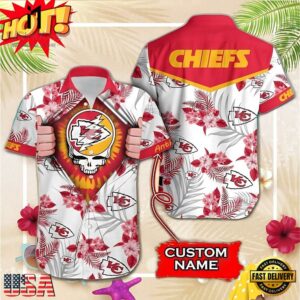 Kansas City Chiefs Grateful Dead Personalized Unisex Hawaiian Shirt