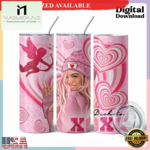 Karol G Valentines Day Skinny Tumbler