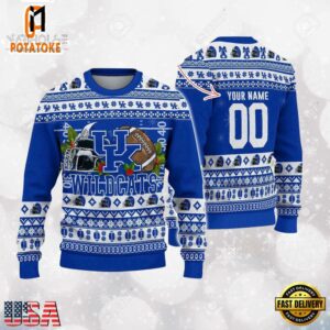 Kentucky Wildcats Logo Football NCAA Ugly Christmas Sweater