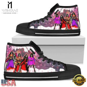 Kiss Band High Top Canvas Sneakers Shoes For Men And Women