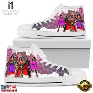 Kiss Band High Top Canvas Sneakers Shoes For Men And Women