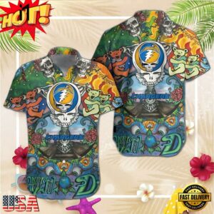 Los Angeles Chargers Grateful Dead NFL Unisex Hawaiian Shirt