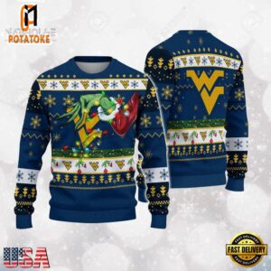 LSU Tigers Merry Christmas Grinch Hand NCAA Ugly Christmas Sweater