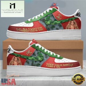 Mariah Carey Christmas Carol All I Want Is You Air Force 1 Shoes Gift For Men Women
