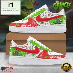 Merry Grinchmas Air Force 1 Shoes