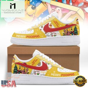 Merry Poohmas Christmas Air Force 1 Shoes