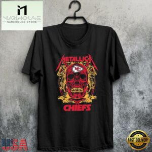 Metallica Band Kansas City Chiefs NFL Unisex T Shirt