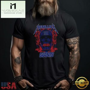 Metallica Band New York Giants NFL T Shirt Sweatshirt
