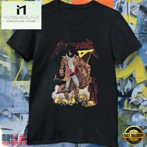 Metallica Band Pushead Black Unisex T Shirt