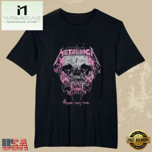 Metallica Band Vintage Tour 2024 Black Shirt