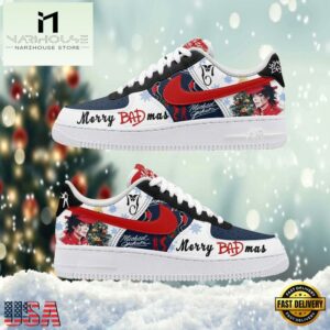 Michael Jackson Merry BADmas Air Force 1 Shoes