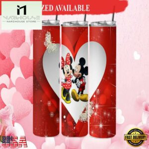Mickey & Minnie Valentines day tumbler