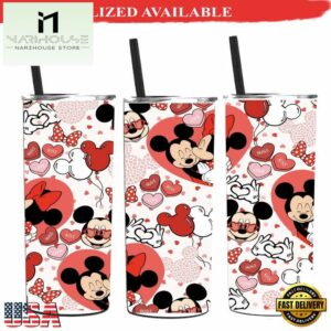 Mickey Mouse Valentine tumbler