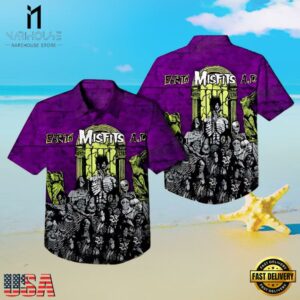 Misfits Band Earth A D Wolfs Blood Album Hawaiian Shirt