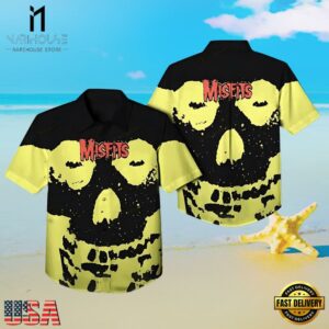 Misfits Band Glow Skull Hawaiian Shirt