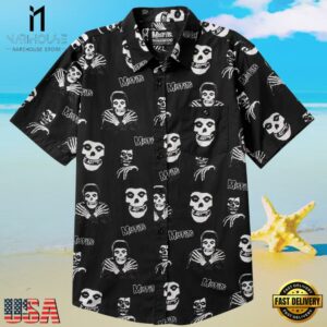 Misfits Band Horror Punk Skull Hawaiian Shirt