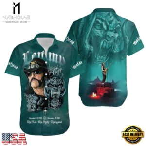 Motorhead Rock Band Lemmy Tribute Legendary Hawaiian Shirt