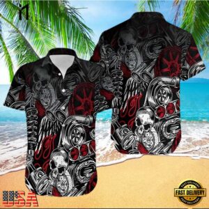 Motorhead Rock Band Skull theme Hawaiian Shirt