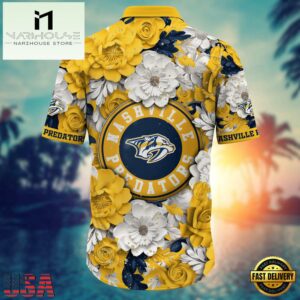 Nashville Predators NHL Hawaiian Shirt For Team , Vintage Hawaiian Shirts 5 Nashville Predators NHL Hawaiian Shirt For Team