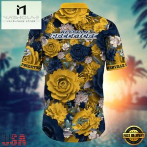 Nashville Predators NHL Hawaiian Shirts , Vintage Hawaiian Shirts 5 Nashville Predators NHL Hawaiian Shirts