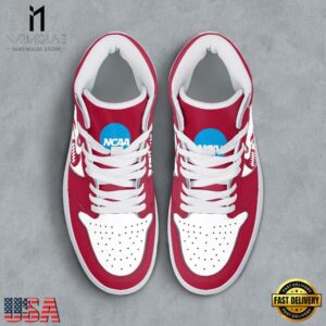 NCAA Alabama Crimson Tide Grunge Style Custom Air Jordan 1 Shoes