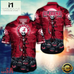 NCAA Alabama Crimson Tide Halloween Jack Hawaiian Shirt