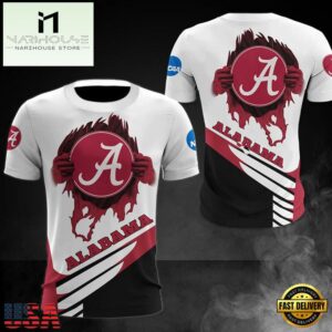 NCAA Alabama Crimson Tide Logo Team All Over Print T Shirt