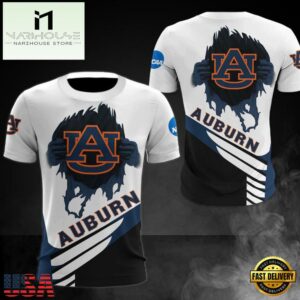 NCAA Auburn Tigers Logo Team All Over Print T Shirt