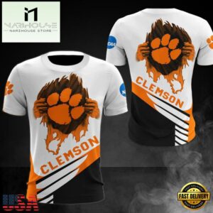 NCAA Clemson Tigers Logo Team All Over Print T Shirt