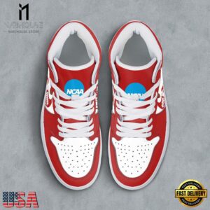 NCAA Cornell Big Red Grunge Style Custom Air Jordan 1 Shoes