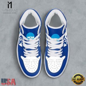 NCAA Duke Blue Devils Grunge Style Custom Air Jordan 1 Shoes