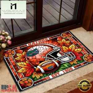 NCAA Florida Gators Football Stained Glass Style Doormats