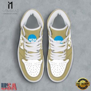 NCAA Georgia Tech Yellow Jackets Grunge Style Custom Air Jordan 1 Shoes