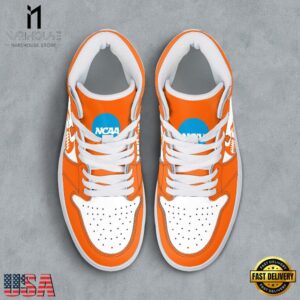 NCAA Illinois Fighting Illini Grunge Style Custom Air Jordan 1 Shoes