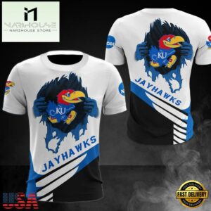 NCAA Kansas Jayhawks Logo Team All Over Print T Shirt
