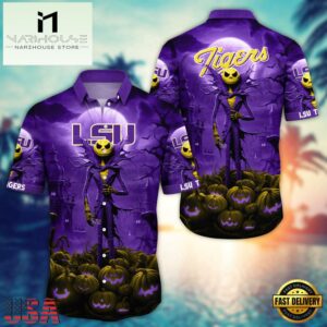 NCAA LSU TIGERS Halloween Jack Hawaiian Shirt