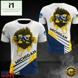 NCAA Michigan Wolverines Logo Team All Over Print T Shirt