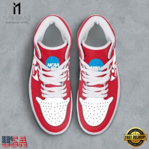 NCAA NC State Wolfpack Grunge Style Custom Air Jordan 1 Shoes