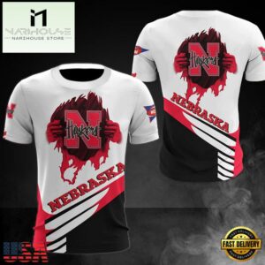 NCAA Nebraska Cornhuskers Logo Team All Over Print T Shirt
