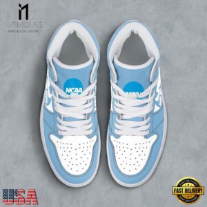 NCAA North Carolina Tar Heels Grunge Style Custom Air Jordan 1 Shoes