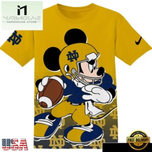NCAA Notre Dame Fighting Irish Mickey All Over Print T-Shirt