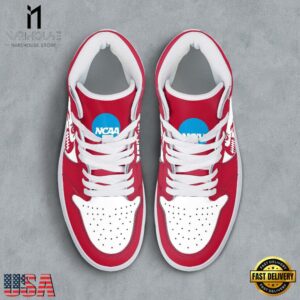 NCAA Ohio State Buckeyes Grunge Style Custom Air Jordan 1 Shoes