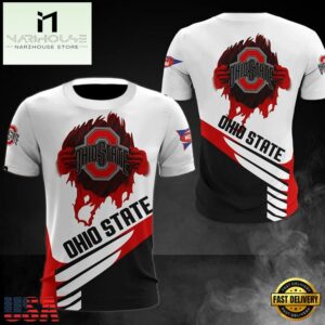 NCAA Ohio State Buckeyes Logo Team All Over Print T Shirt