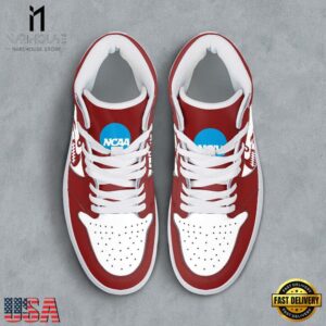 NCAA Oklahoma Sooners Grunge Style Custom Air Jordan 1 Shoes